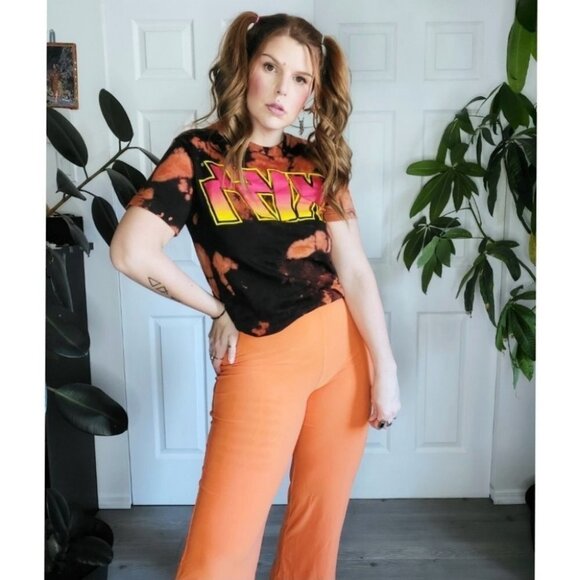 𝅺frank LYMAN VINTAGE NEON ORANGE PANT LEGGING - Picture 6 of 9